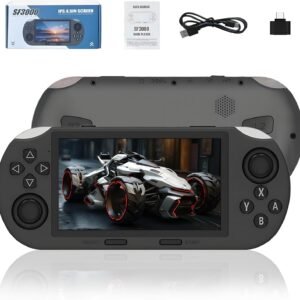 YLW SF3000 Retro Handheld Game Console – 4.5" IPS Screen, Built-in Classic Games